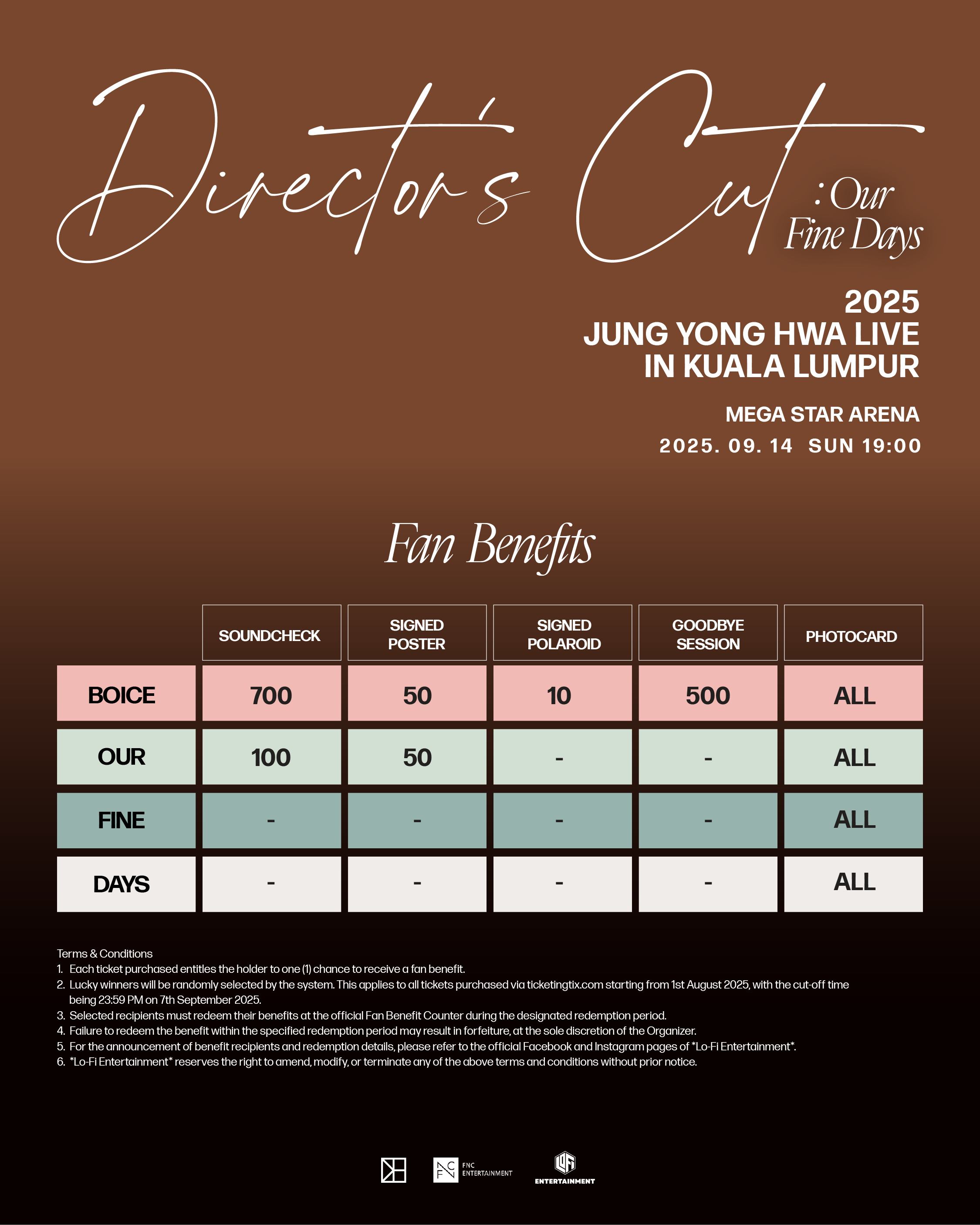 2025 JUNG YONG HWA LIVE Directors Cut Our Fine Days 2025 JUNG YONG HWA LIVE Directors Cut Our Fine Days