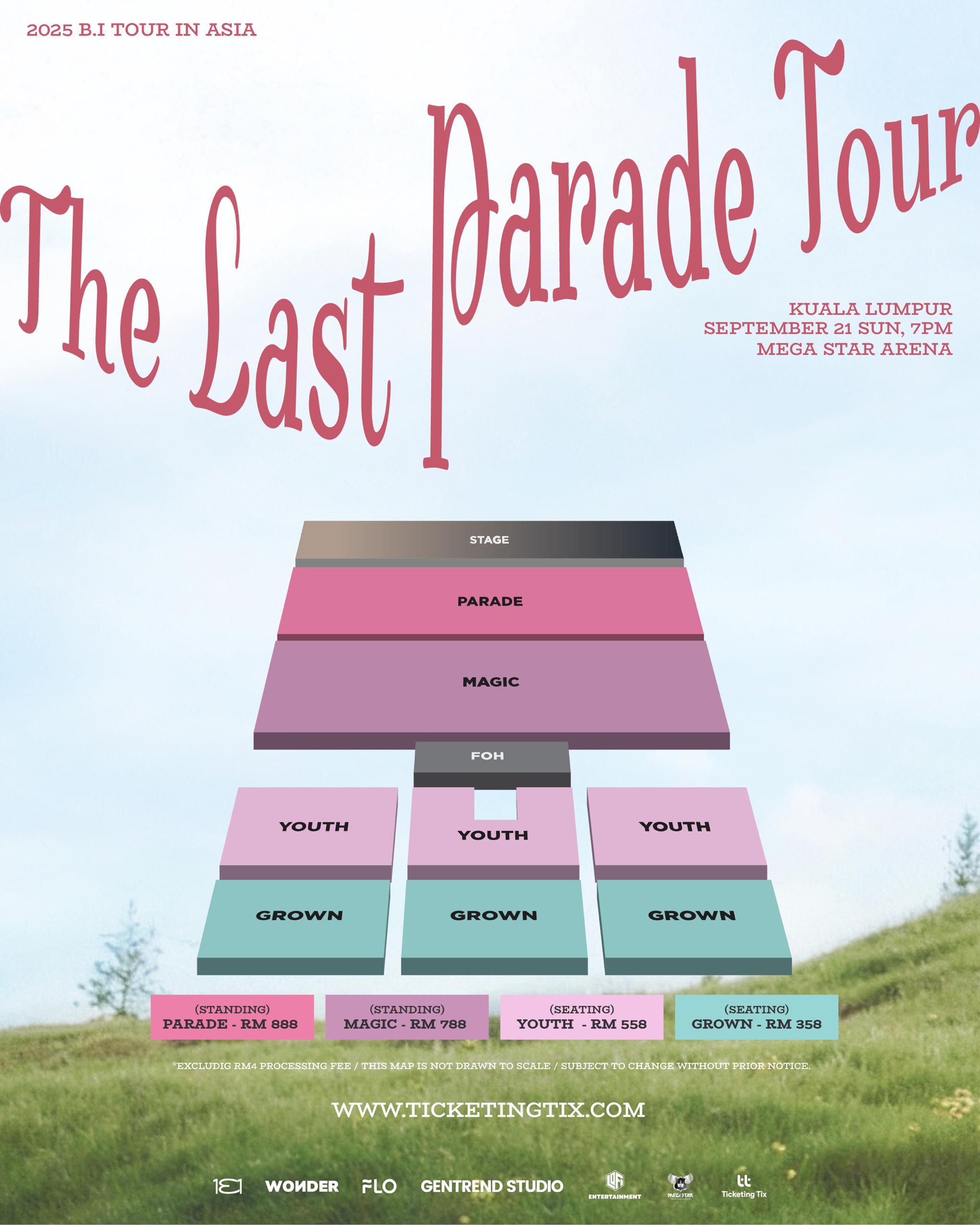 2025 B.I TOUR The Last Parade Tour in KUALA LUMPUR 2025 B.I TOUR The Last Parade Tour in KUALA LUMPUR