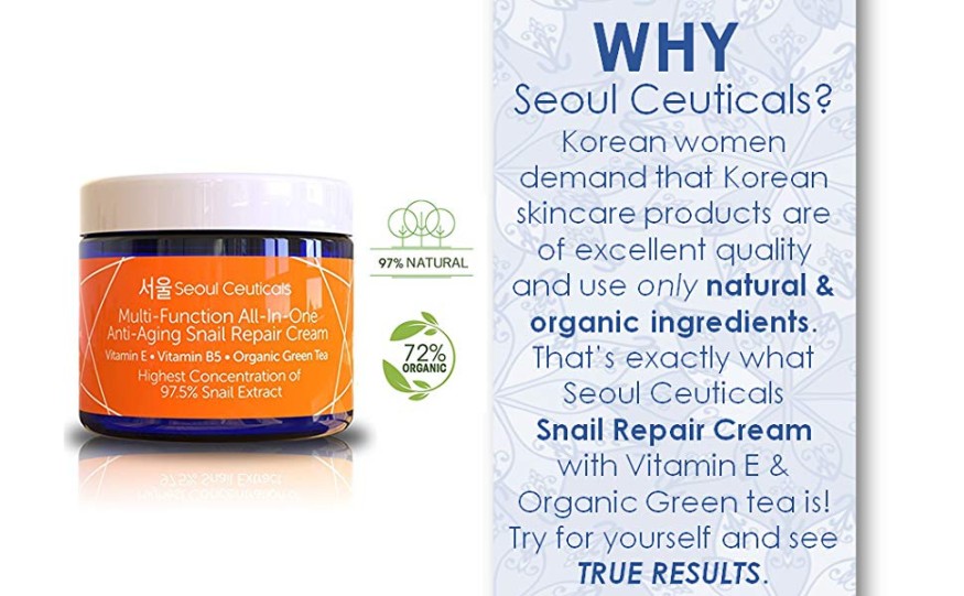 Get Plumper Cheeks And Younger Looking Face Only $16 With Seoul Ceuticals' Snail Repair Cream