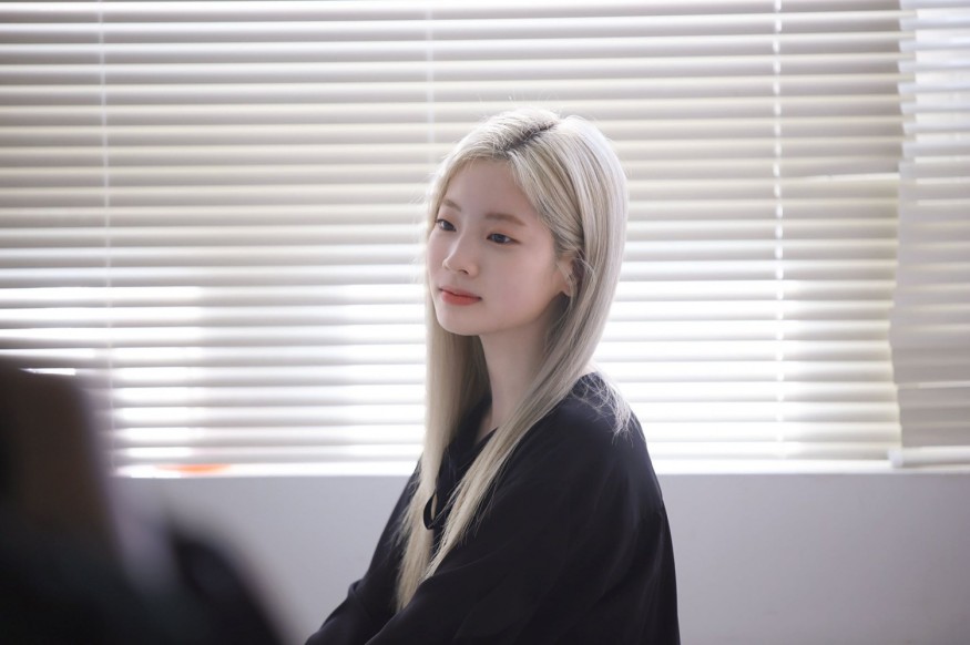 TWICE Dahyun, bright blonde style, purity x sexy