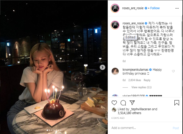 LOOK: BLACK PINK Rose celebrates birthday with Hyeri of Girl’s Day