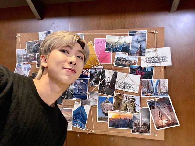BTS RM, Sweet Guys Presenting Flowers "Look at Flowers and Sky"