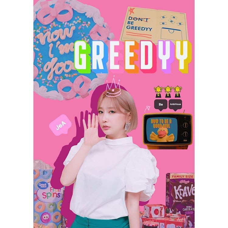 Chungha, Moonbyul and Ji-yeon, JeA 'Greedyy' Dance Challenge Participation