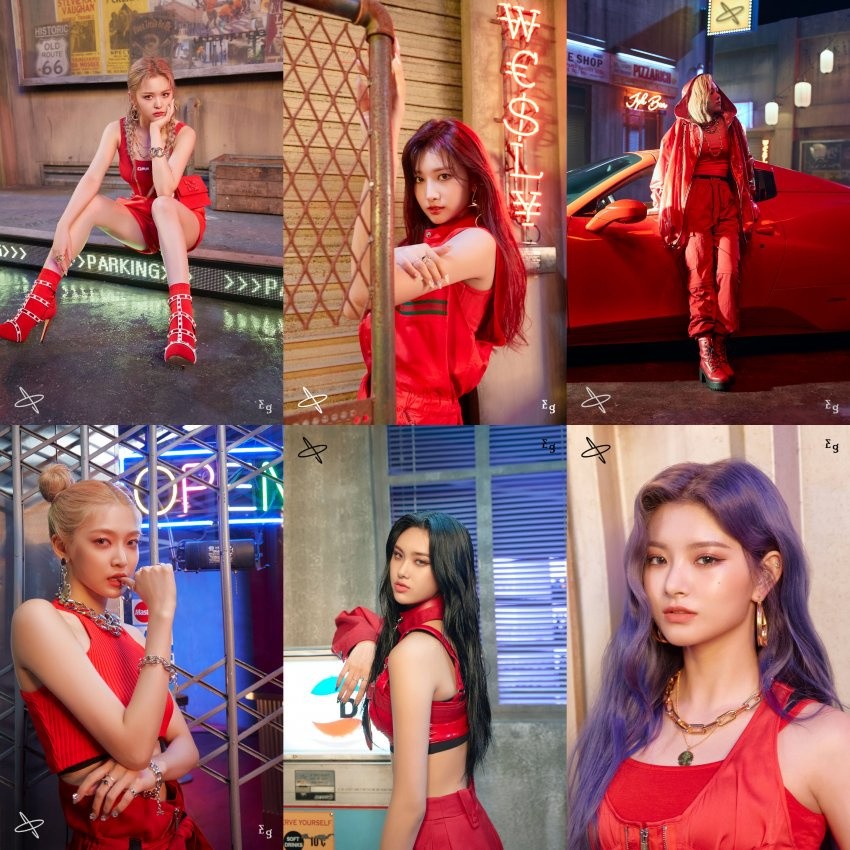 EVERGLOW, concept photo released, Overwhelming charisma 'intense'