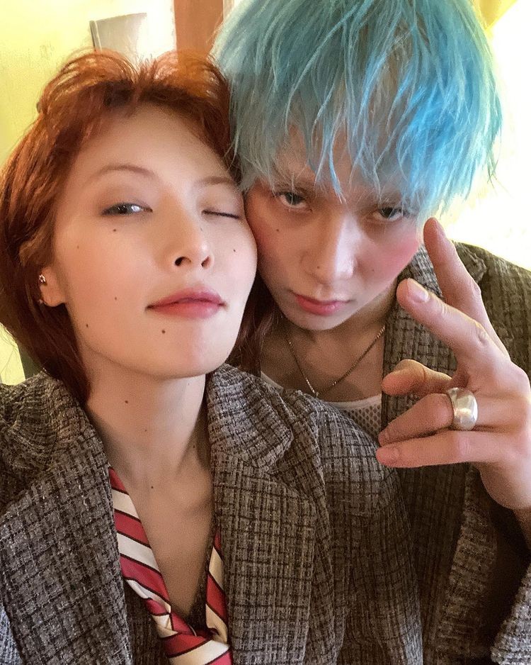 Hyun-a, a hot icon that goes well with dot makeup
