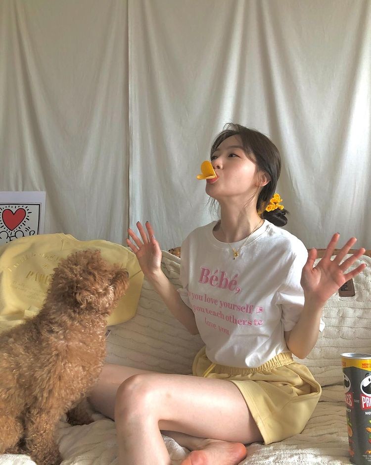 Minah from Girl's Day, fruit juice beauty