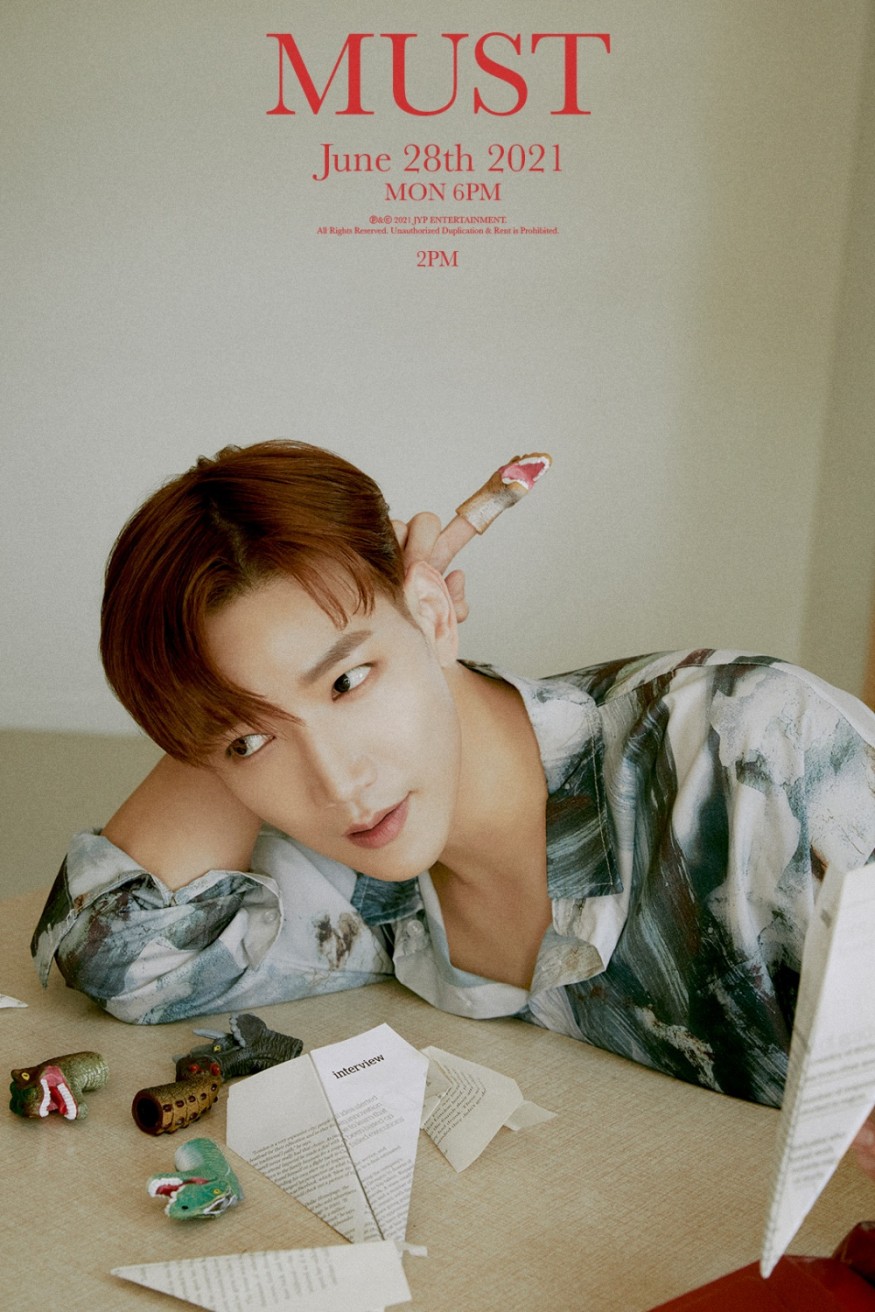 'Complete Comeback' 2PM JUN. K, broad shoulders + deep eyes to renew Liz
