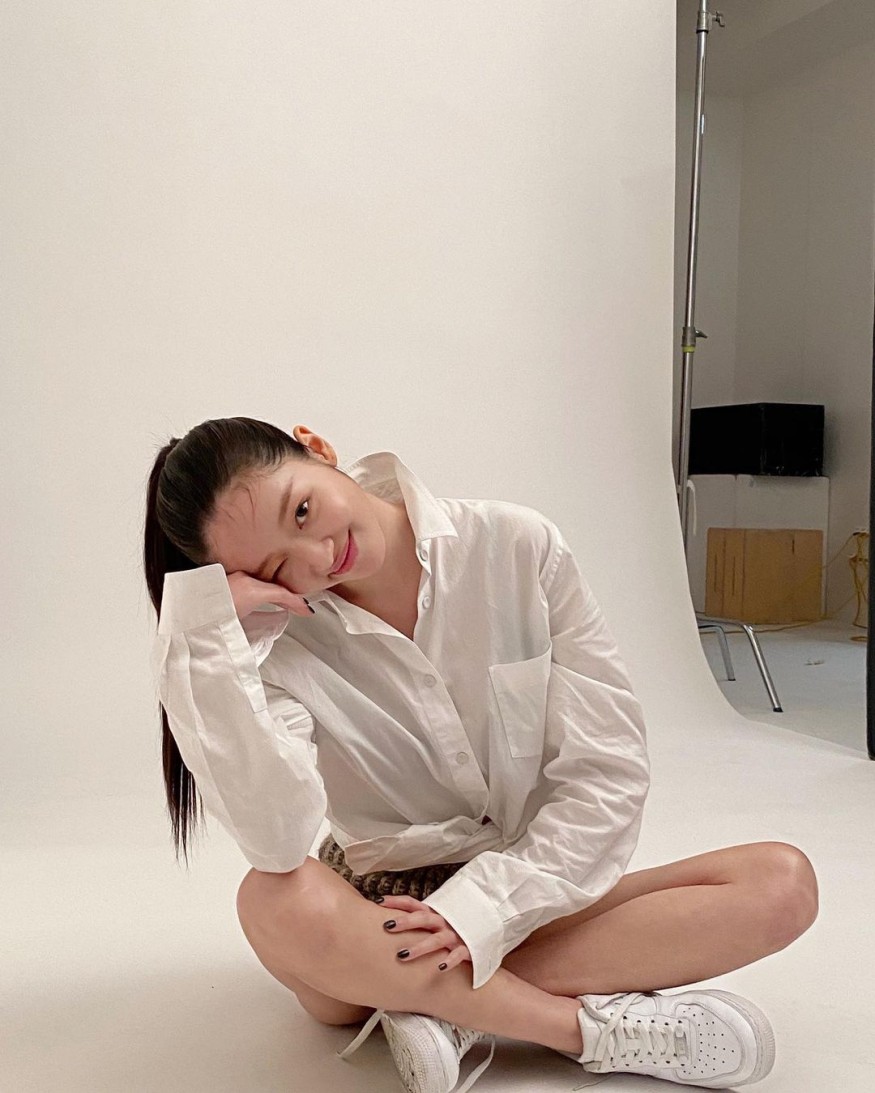 OH MY GIRL YooA, the child of the forest pouring light