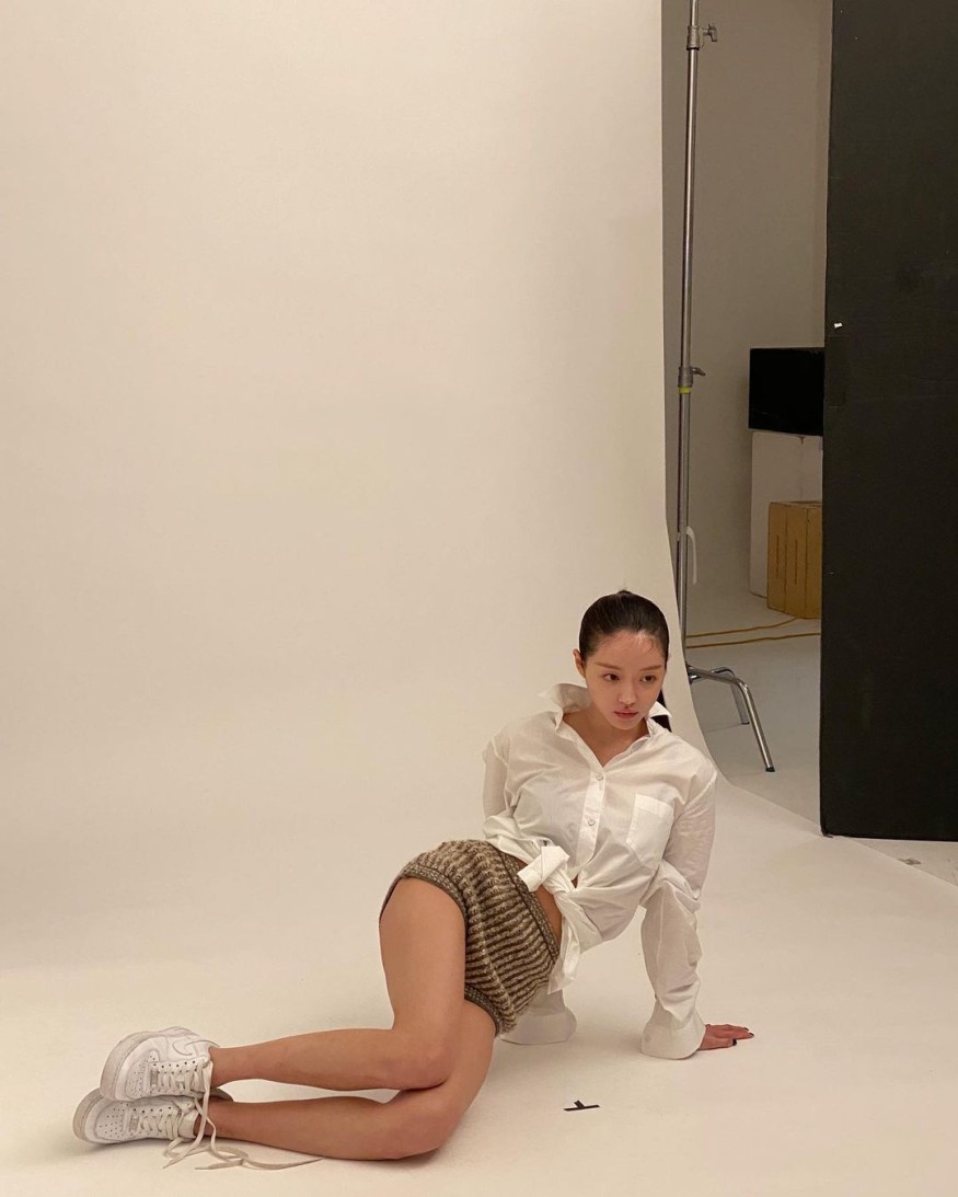 OH MY GIRL YooA, the child of the forest pouring light