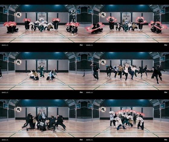 ONEUS unveils a surprise choreography video for '月下美人: LUNA'... 6 person 6 color styling