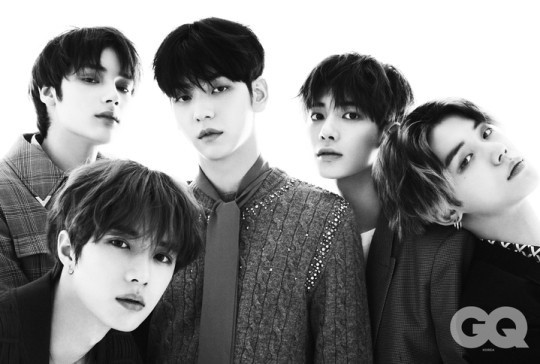 TXT Unveils Black and White Pictorial