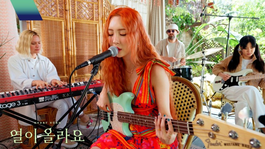 Sunmi unveils 'Heart Burn' band version... direct bass play
