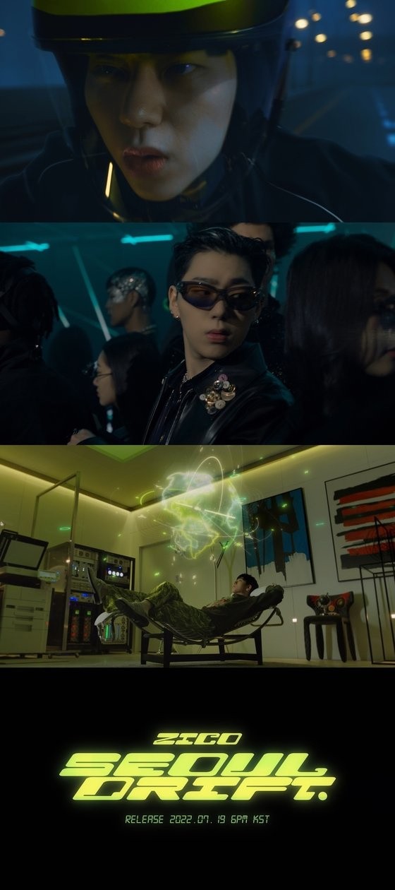 ZICO released a pre-release song today... The return of the music king