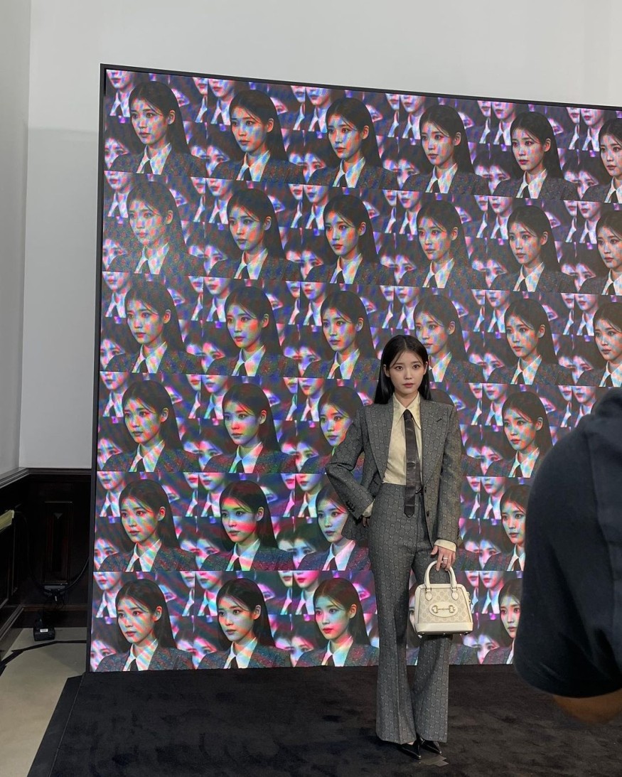 IU, Milan's luxury suit fashion... Equipped with chicme