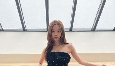 Aespa Winter dresses up in a black dress… "There is no goddess"