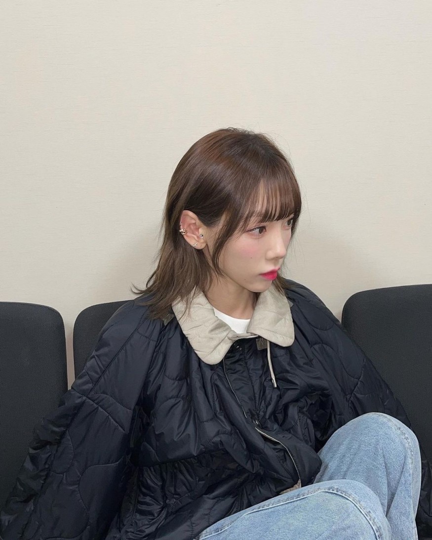Taeyeon, a click in the SM Gwangya practice room... flat belly