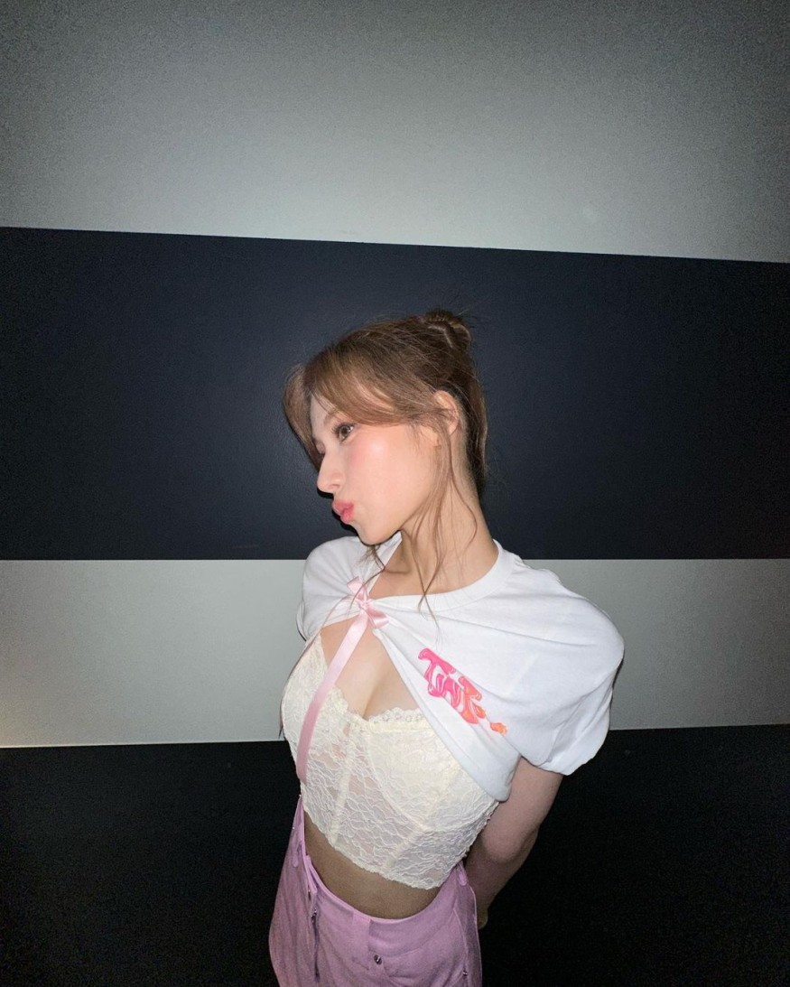 TWICE Sana shows off her volume with bold lingerie fashion